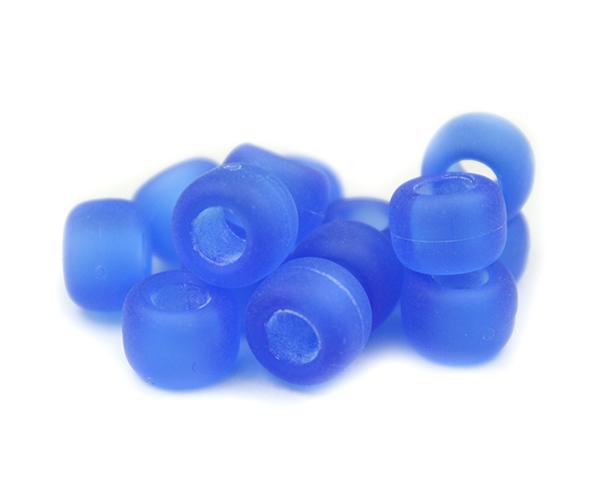 50285 ダーク サファイア つや消し 9x6mm(標準) バレル ポニービーズ (100個)