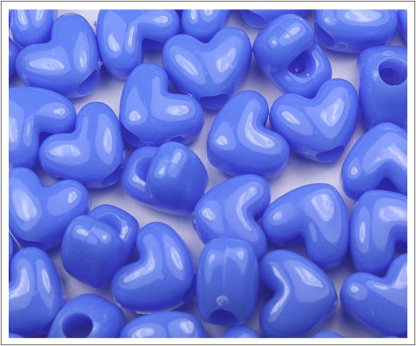 50658 ツルニチニチソウ 不透明(Opaque) 12x10mm ハート型 ポニービーズ (50個)