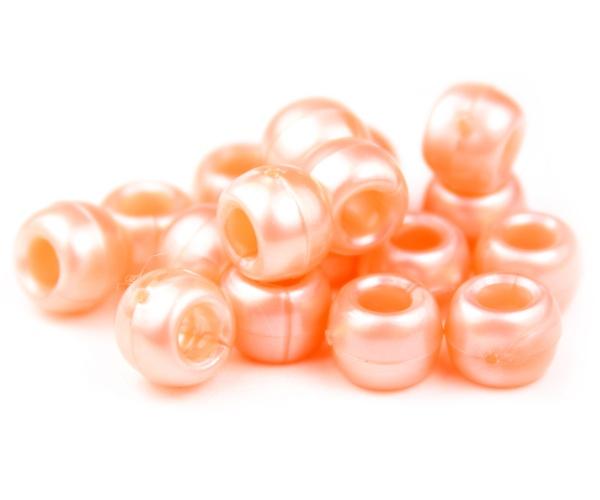 50494 ピーチ パール 9x6mm(標準) バレル ポニービーズ (100個)