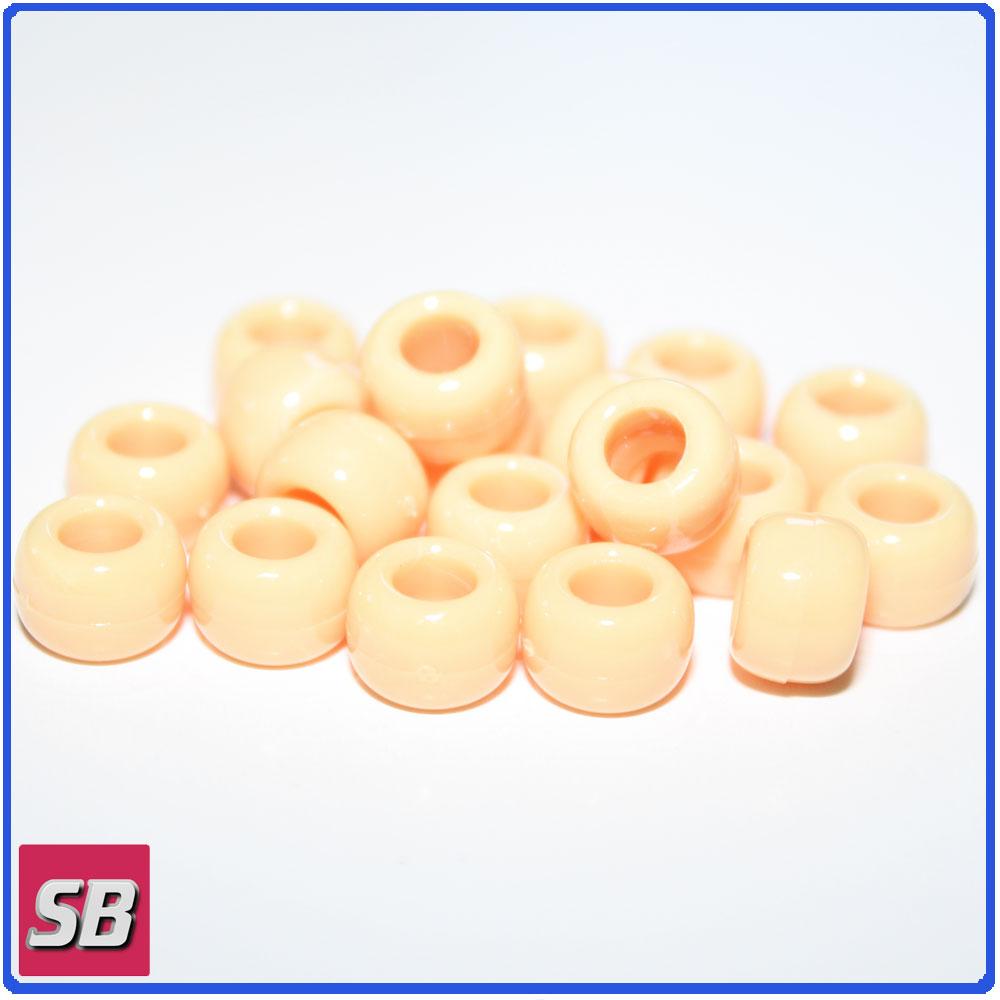 50154 サンド 不透明(Opaque) 9x6mm(標準) バレル ポニービーズ (100個)