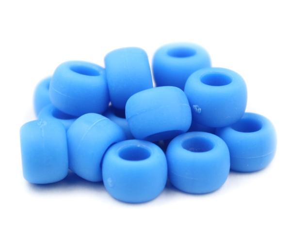 50134 トゥルー ブルー マット(Matte) 9x6mm(標準) バレル ポニービーズ (100個)