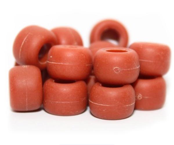 50234 さび マット(Matte) 9x6mm(標準) バレル ポニービーズ (100個)