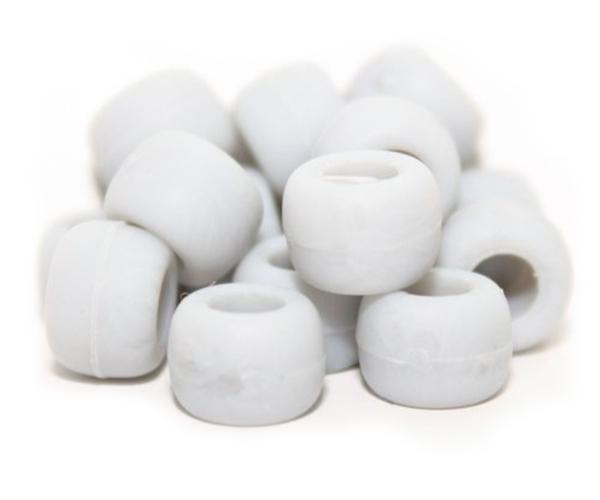 50239 グレイ マット(Matte) 9x6mm(標準) バレル ポニービーズ (100個)