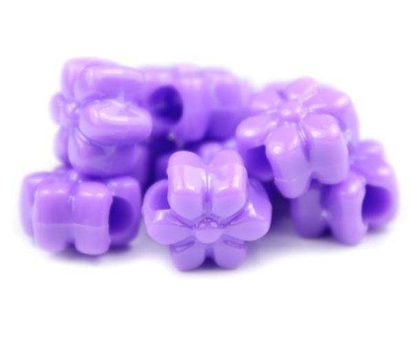 50564 ライラック 不透明(Opaque) 13mm フラワー ポニービーズ (50個)1枚目の画像
