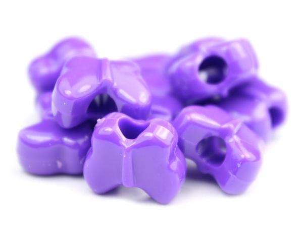 50604 ダーク ライラック 不透明(Opaque) 13x10mm バタフライ ポニービーズ (50個)1枚目の画像