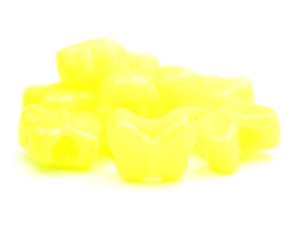 50614 レモン ネオン ブライト 13x10mm バタフライ ポニービーズ (50個)