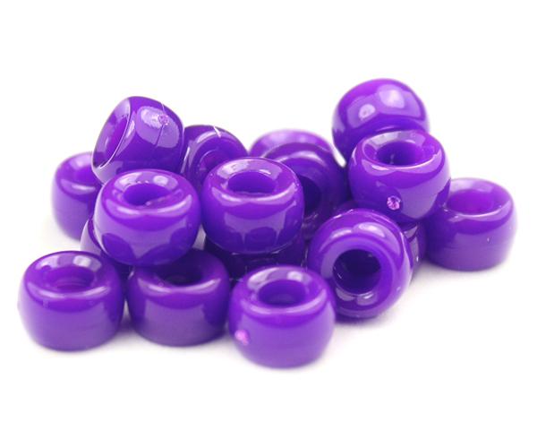 51024 プラム ネオン ブライト 6.5x4mm ミニ バレル ポニービーズ (200個)