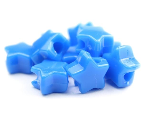 50683 トゥルー ブルー ネオン ブライト 13mm スター ポニービーズ (50個)