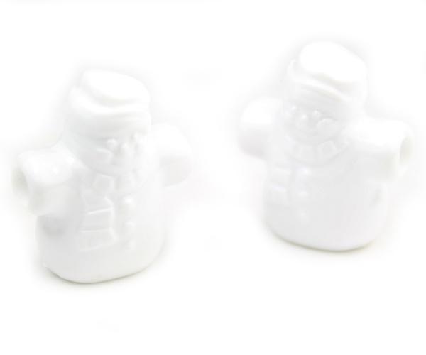 57326 ホワイト パール 25mm スノーマン ポニービーズ (10個)