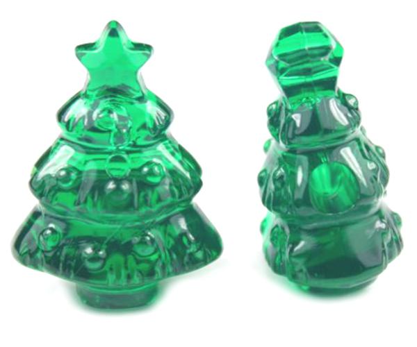 57319 エメラルド 透明 25mm クリスマス ツリー ポニービーズ (10個)1枚目の画像