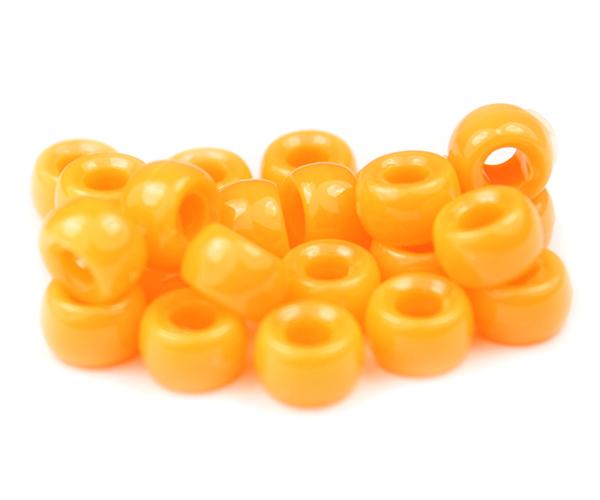 51010 オレンジ 不透明(Opaque) 6.5x4mm ミニ バレル ポニービーズ (200個)