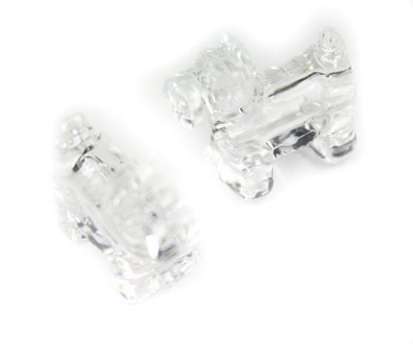 57166 クリスタル 透明 25mm スコッティ ドッグ ポニービーズ (10個)