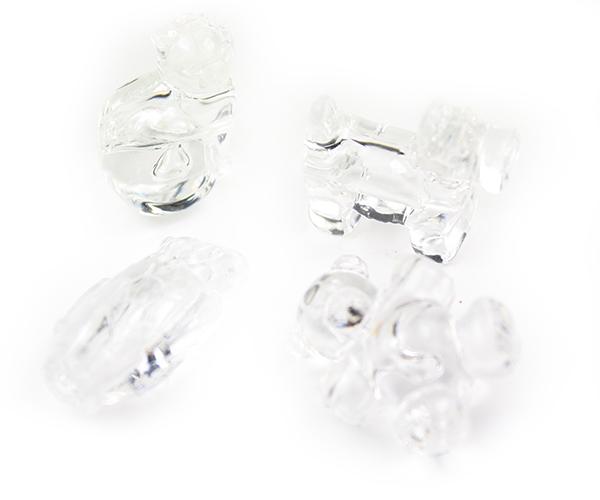 57347 クリスタル 透明 25mm ペット ポニービーズ (10個)1枚目の画像