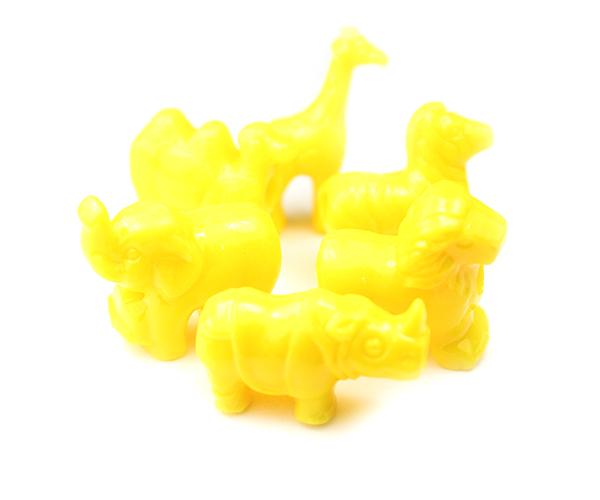 57249 ブライト イエロー 不透明(Opaque) 25mm サファリ ポニービーズ (10個)1枚目の画像