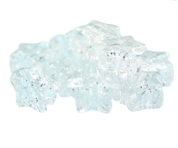 50216 シルバー 閃光(Sparkle) 13mm スター ポニービーズ (50個)1枚目の画像