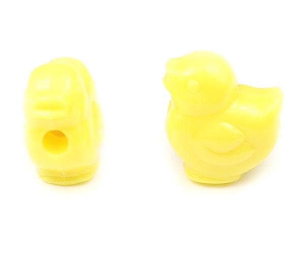 57043 イエロー 不透明(Opaque) 22mm ヒヨコ ポニービーズ (10個)1枚目の画像