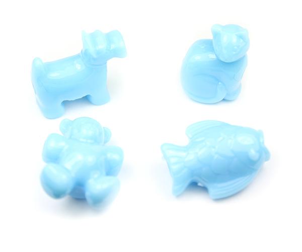 57335 ベイビーブルー 不透明(Opaque) 25mm ペット ポニービーズ (10個)1枚目の画像