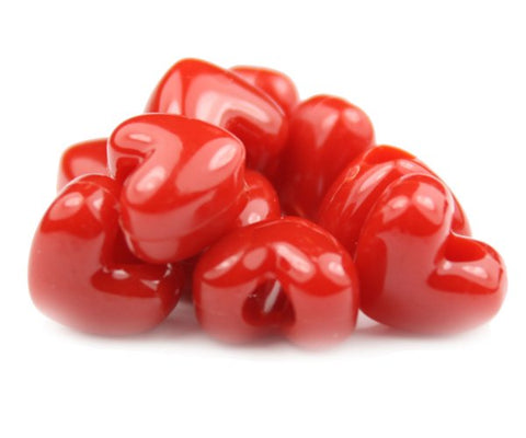 50011 レッド 不透明(Opaque) 12x10mm ハート型 ポニービーズ (50個)【在庫状況：★★☆】