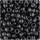 50023 ブラック 不透明(Opaque) 9x6mm(標準) バレル ポニービーズ (100個)【在庫状況：入荷待ち】
