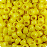 50027 イエロー 不透明(Opaque) 9x6mm(標準) バレル ポニービーズ (100個)【在庫状況：★★★】