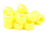 50027 イエロー 不透明(Opaque) 9x6mm(標準) バレル ポニービーズ (100個)【在庫状況：★★★】