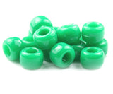 50028 グリーン 不透明(Opaque) 9x6mm(標準) バレル ポニービーズ (100個)【在庫状況：★★☆】