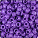 50029 ダーク ライラック 不透明(Opaque) 9x6mm(標準) バレル ポニービーズ (100個)【在庫状況：★★☆】