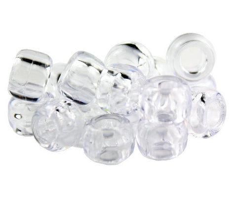 50040 クリスタル 透明 9x6mm(標準) バレル ポニービーズ (100個)【在庫状況：入荷待ち】