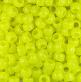 50047 レモン ネオン ブライト 9x6mm(標準) バレル ポニービーズ (100個)【在庫状況：★★☆】