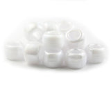 50060 ホワイト パール 9x6mm(標準) バレル ポニービーズ (100個)【在庫状況：★★☆】