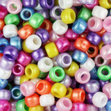 50063 ミックス パール 9x6mm(標準) バレル ポニービーズ (100個)【在庫状況：入荷待ち】