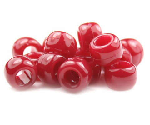 50083 バーガンディ 不透明(Opaque) 9x6mm(標準) バレル ポニービーズ【在庫状況：★★☆】