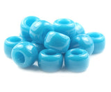 50106 ダーク ターコイズ 不透明(Opaque) 9x6mm(標準) バレル ポニービーズ (100個)【在庫状況：★★★】