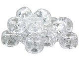 50110 シルバー 閃光(Sparkle) 9x6mm(標準) バレル ポニービーズ (100個)【在庫状況：★★☆】