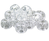 50110 シルバー 閃光(Sparkle) 9x6mm(標準) バレル ポニービーズ (100個)【在庫状況：★★★】