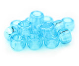 50115 ターコイズ 透明 9x6mm(標準) バレル ポニービーズ (100個)【在庫状況：★★☆】