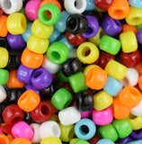 50120 ミックス 不透明(Opaque) 9x6mm(標準) バレル ポニービーズ (100個)【在庫状況：★★☆】