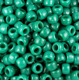 50141 アガット グリーン 不透明(Opaque) 9x6mm(標準) バレル ポニービーズ【在庫状況：★☆☆】