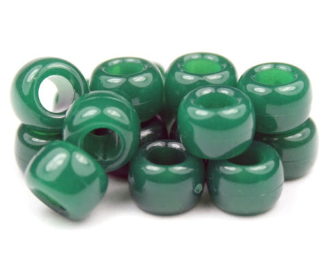 50141 アガット グリーン 不透明(Opaque) 9x6mm(標準) バレル ポニービーズ【在庫状況：★☆☆】