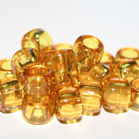 50147 トパーズ 透明 9x6mm(標準) バレル ポニービーズ (100個)【在庫状況：★★☆】