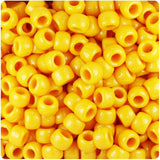 50152 マスタード 不透明(Opaque) 9x6mm(標準) バレル ポニービーズ (100個)【在庫状況：★★★】