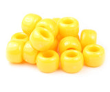 50152 マスタード 不透明(Opaque) 9x6mm(標準) バレル ポニービーズ (100個)【在庫状況：★★★】