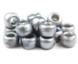 50158 グレイ パール 9x6mm(標準) バレル ポニービーズ (100個)【在庫状況：★☆☆】