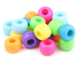 50199 ブライト ミックス マット(Matte) 9x6mm(標準) バレル ポニービーズ (100個)【在庫状況：★☆☆】