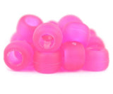 50204 ホット ピンク つや消し 9x6mm(標準) バレル ポニービーズ (100個)【在庫状況：★★☆】