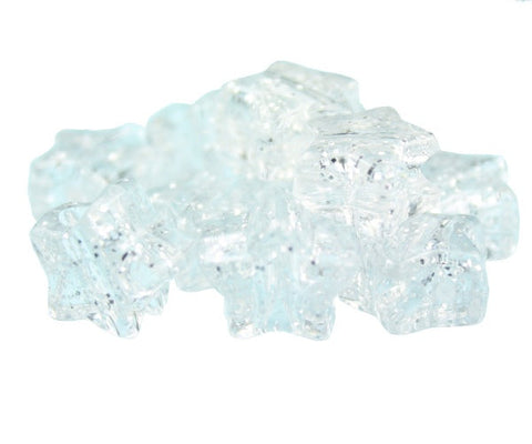 50216 シルバー 閃光(Sparkle) 13mm スター ポニービーズ (50個)【在庫状況：★☆☆】