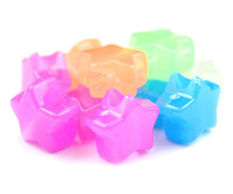 50218 ミックス 蓄光 13mm スター ポニービーズ (50個)【在庫状況：★★☆】
