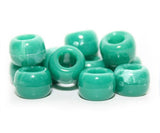 50227 マーブル グリーン 9x6mm(標準) バレル ポニービーズ (100個)【在庫状況：★★☆】