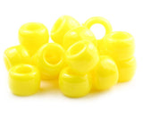 50248 ブライト イエロー 不透明(Opaque) 9x6mm(標準) バレル ポニービーズ (100個)【在庫状況：入荷待ち】
