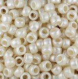 50270 ナチュラル パール 9x6mm(標準) バレル ポニービーズ (100個)【在庫状況：★★☆】